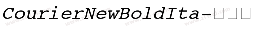 Courier New Bold Ita字体转换
